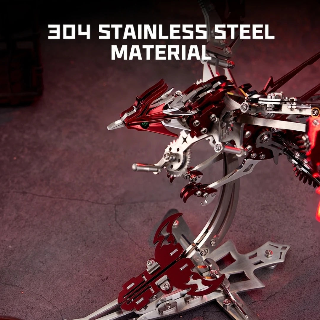 Mechanical Phoenix – Mechanical Metal Model Kit, DIY Assembly Collectible – 358 Pieces
