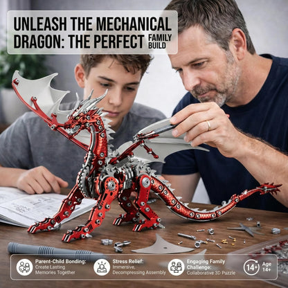 Pteranodon – Mechanical Metal Model Kit, DIY Assembly Collectible – 313 Pieces