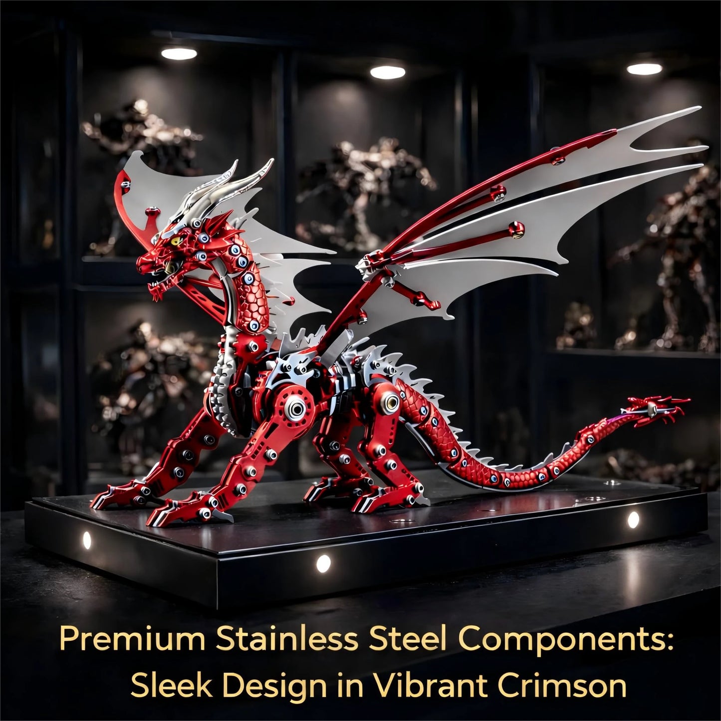 Pteranodon – Mechanical Metal Model Kit, DIY Assembly Collectible – 313 Pieces