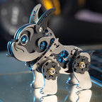 Mini Mechanical Bulldog – Mechanical Metal Model Kit, DIY Assembly Collectible – 48 Pieces